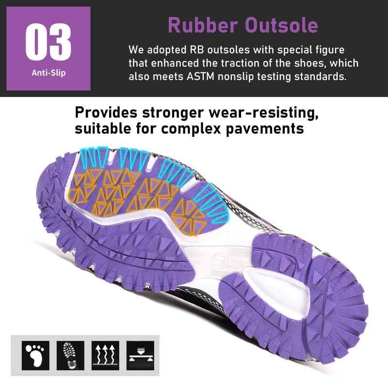 China 763 Non-slip soft rubber sole anti puncture fashion sport safety shoe sneaker steel toe manufacturer