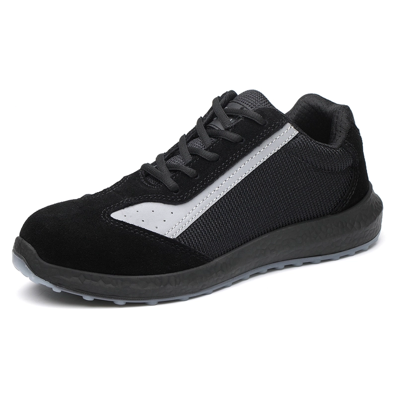 China 6518K Oil slip resistant PU sole steel toe prevent puncture lightweight safety work shoes manufacturer