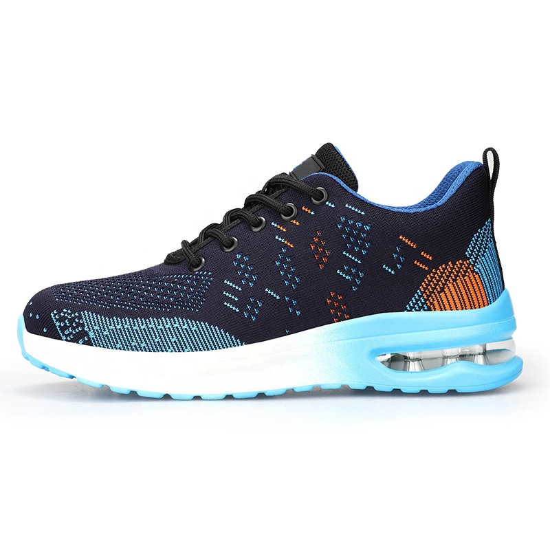 China 2163 Shock absorption steel toe anti puncture fashion sport safety shoes manufacturer