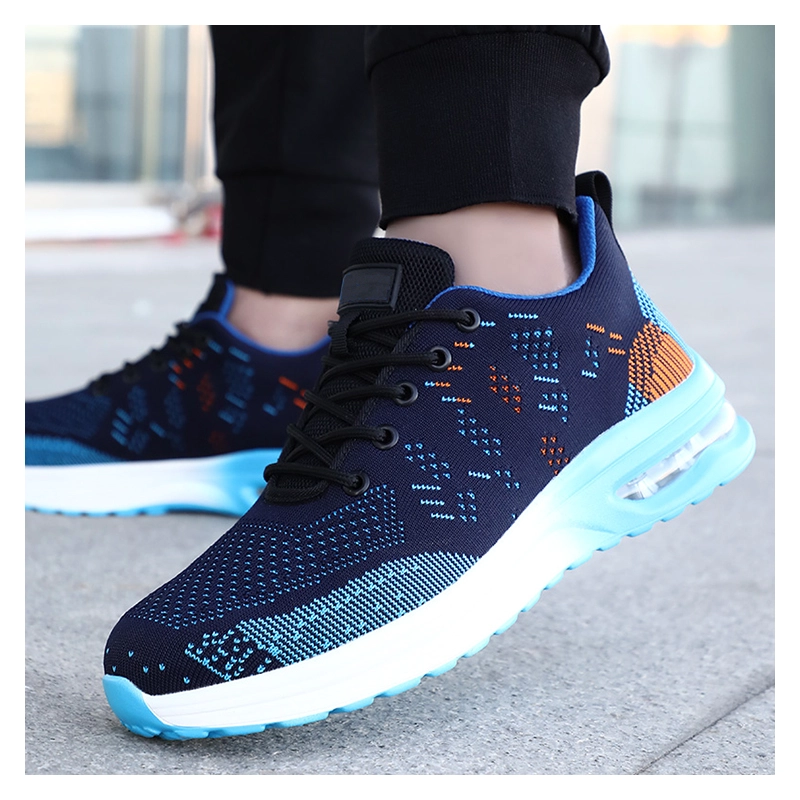 China 2163 Shock absorption steel toe anti puncture fashion sport safety shoes manufacturer