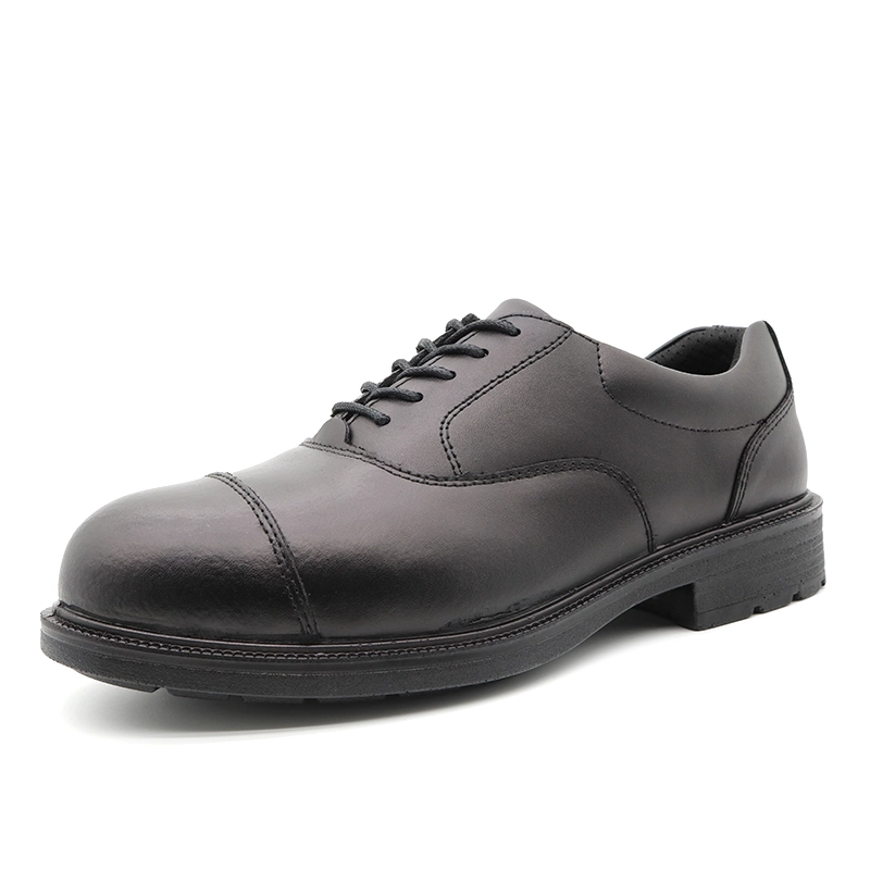 China TM047 Leather anti slip pu sole prevent puncture men's fashionable executive safety shoes steel toe manufacturer