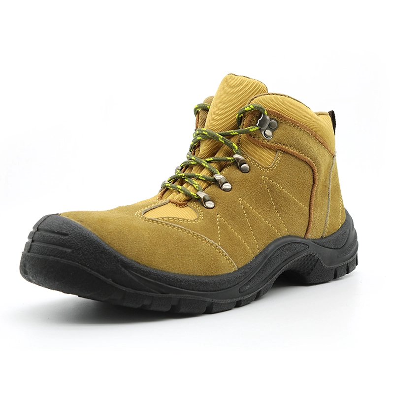 China TM220 Anti slip suede leather prevent puncture steel toe sport style safety shoes manufacturer