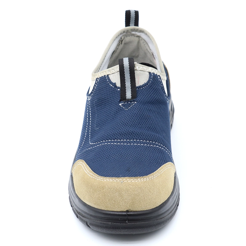 China TM238 Oil slip resistant steel toe anti puncture no lace causal sport safety shoes manufacturer