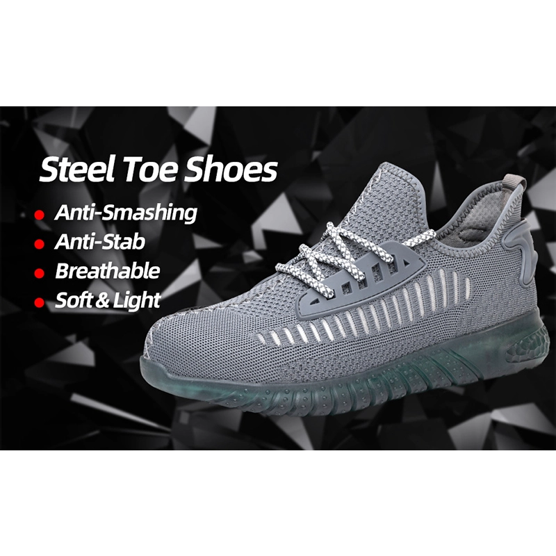 Chine 752 gris anti-dérapant prévenir la perforation chaussures de sécurité sport légères embout en acier fabricant