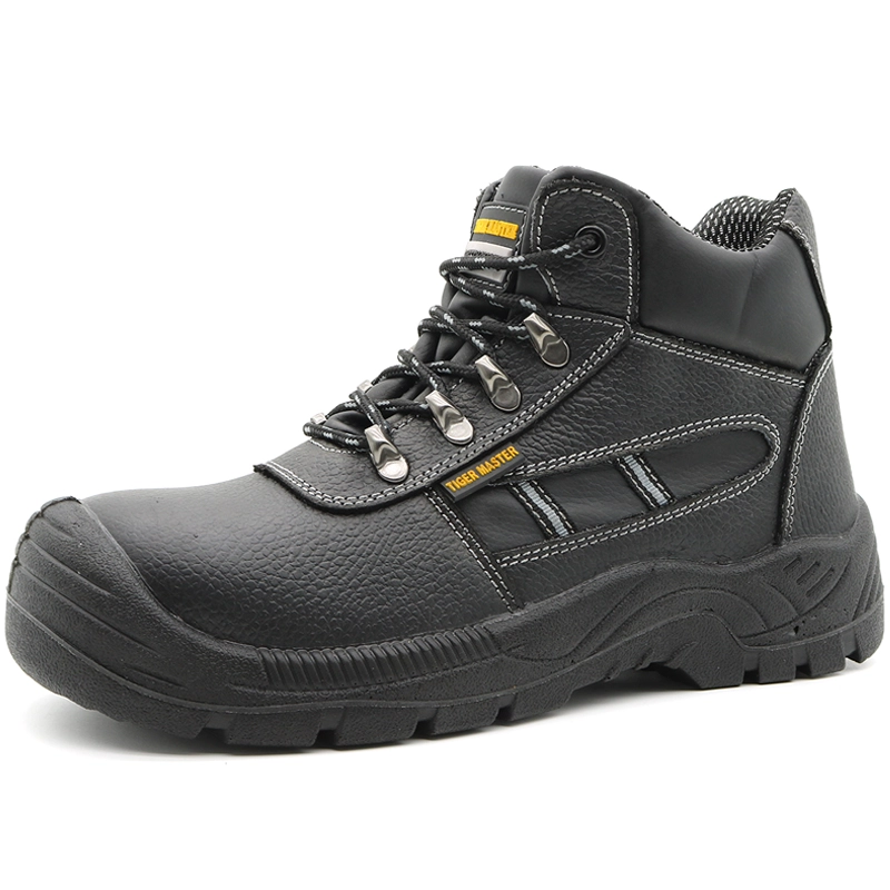 China TM3019 tiger master anti slip puncture proof wide steel toe cap safety shoes industrial manufacturer