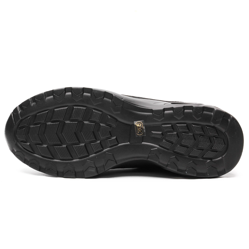 China TM242 new shock absorber anti slip pu sole steel toe puncture proof antistatic men's safety shoes manufacturer
