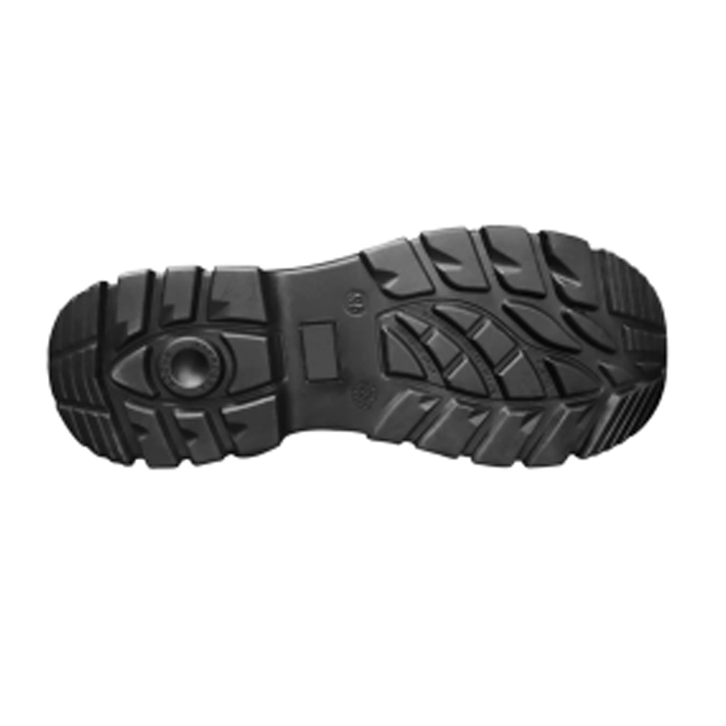 China TM308 Black crazy horse leather oil resistant anti slip pu sole steel toe prevent puncture men safety boots manufacturer