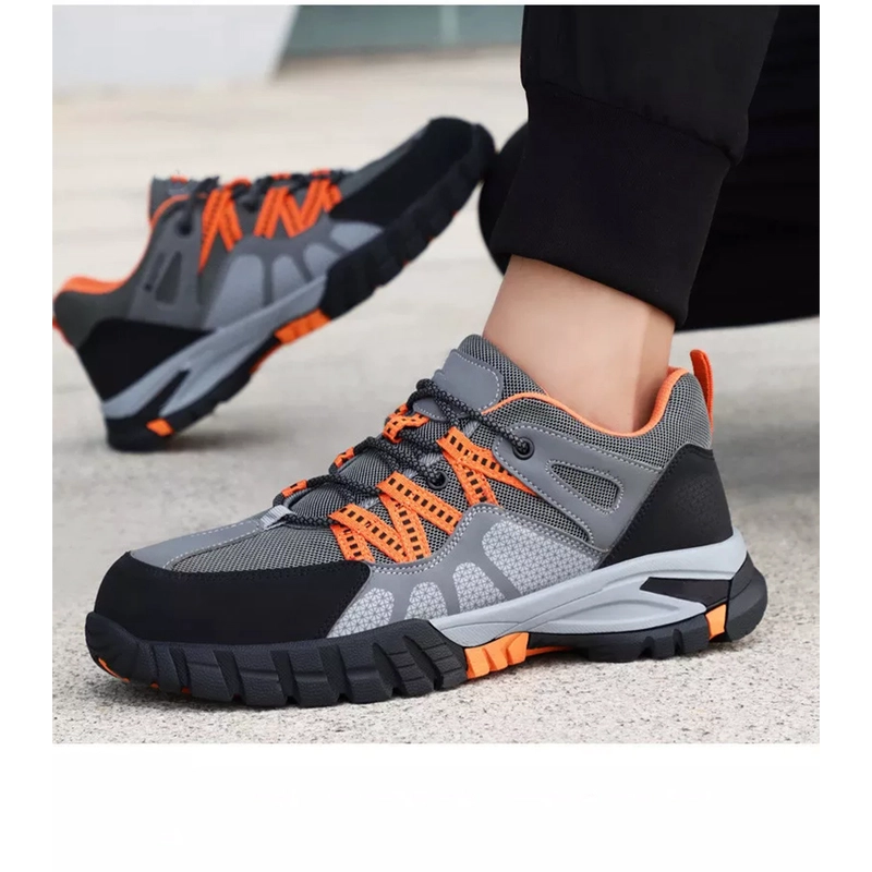 China 0264 Rutschfeste, ölbeständige, weiche Gummisohle, Stahlkappe, verhindert Durchstiche, Sicherheitssportschuhe für Herren Hersteller