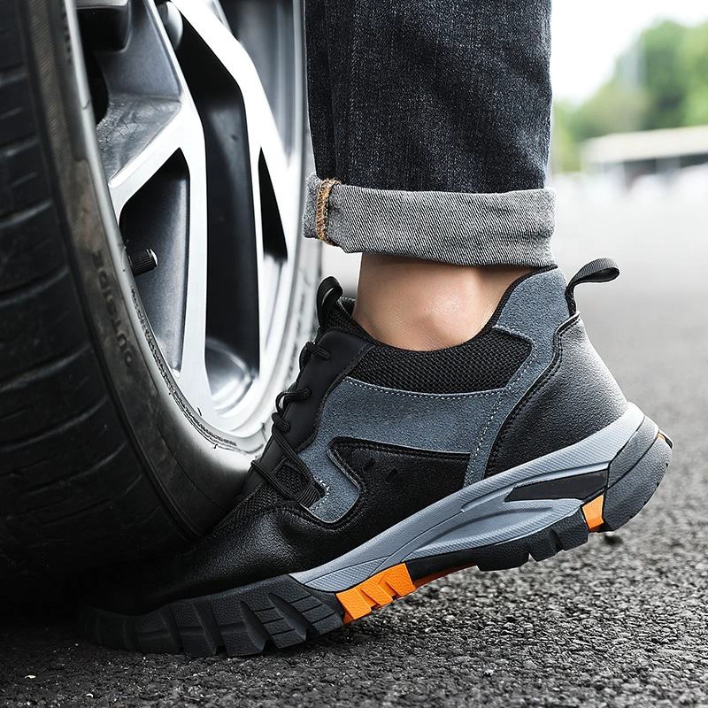 China 1109 anti slip oil resistant rubber sole steel toe prevent puncture work safety shoes for men manufacturer