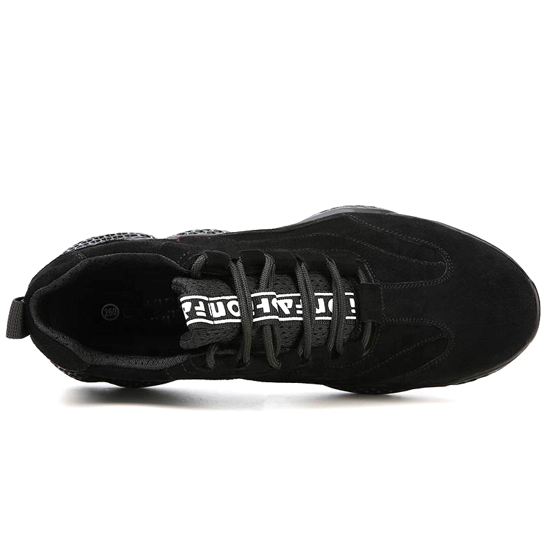 China 2106 Black microfiber leather upper anti slip soft rubber sole steel toe puncture resistant safety shoes work manufacturer