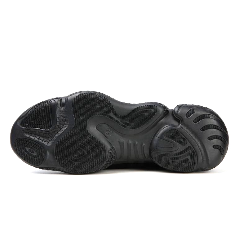 China 2106 Black microfiber leather upper anti slip soft rubber sole steel toe puncture resistant safety shoes work manufacturer