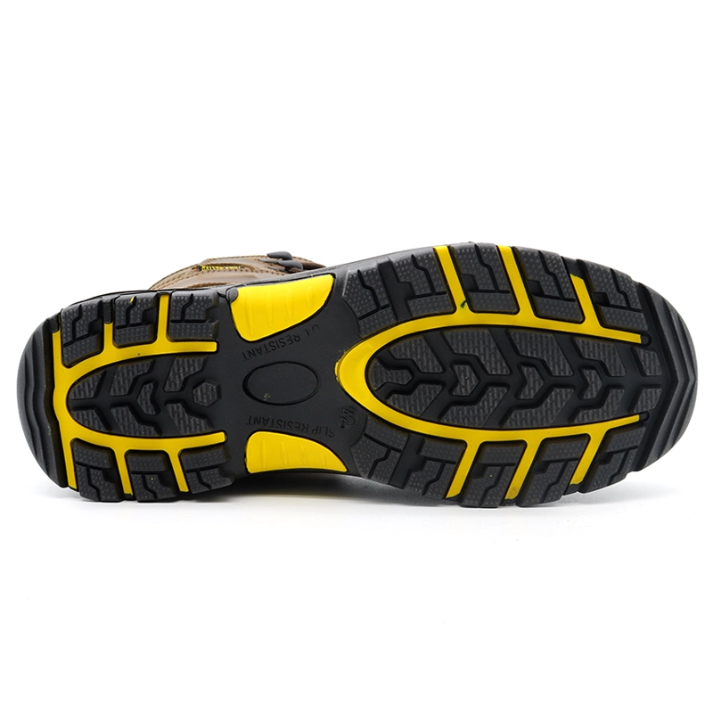 China TM134 Heat resistance rubber sole steel toe prevent puncture oil industry safety boots for men manufacturer