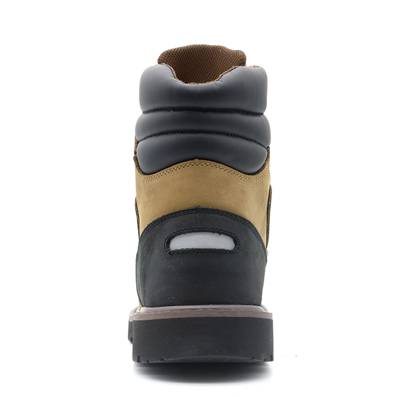China TM135 nubuck leather oil slip resistant rubber sole steel toe puncture proof goodyear work boots safety shoes manufacturer
