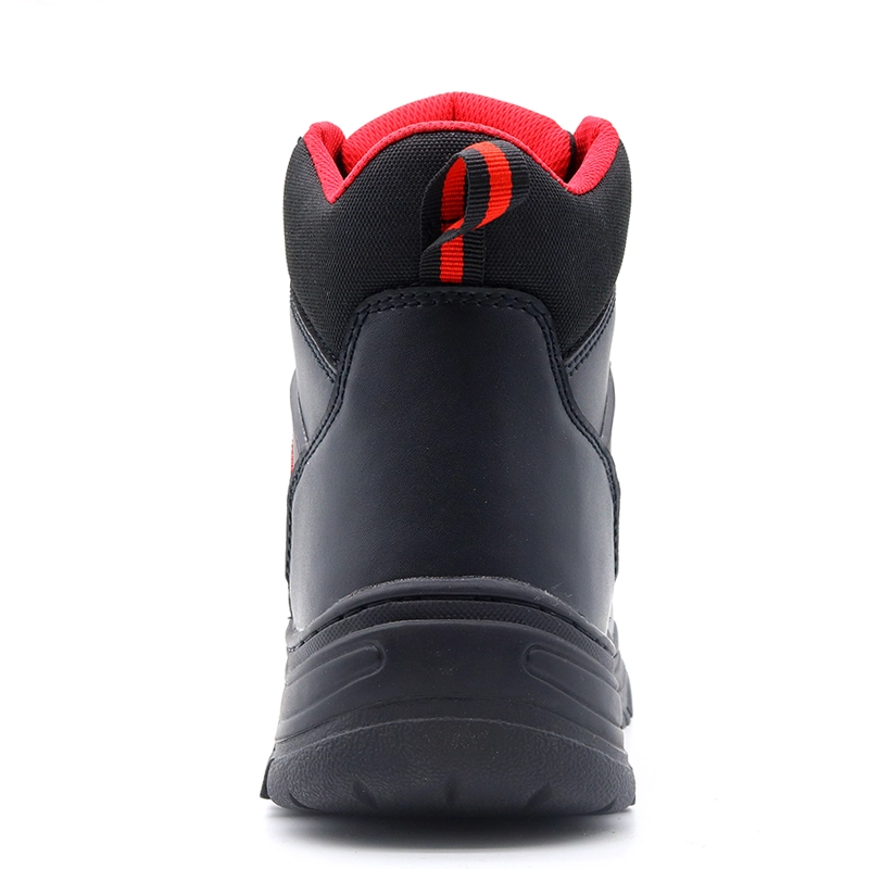 China TM137 Heat resistance rubber sole black cow leather composite toe anti puncture oil industry safety boots shoes manufacturer