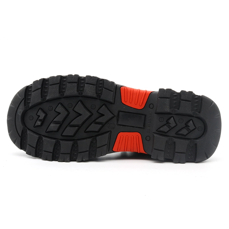 China TM137 Heat resistance rubber sole black cow leather composite toe anti puncture oil industry safety boots shoes manufacturer