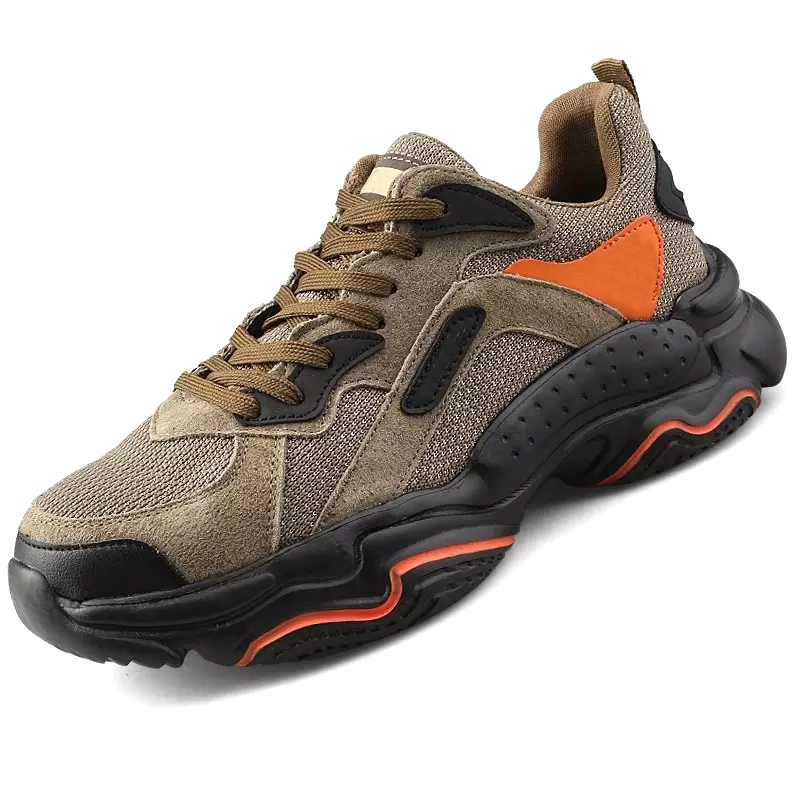 China 0268 Anti slip soft eva sole steel toe prevent puncture comfortable light weight sneaker safety shoes for men manufacturer