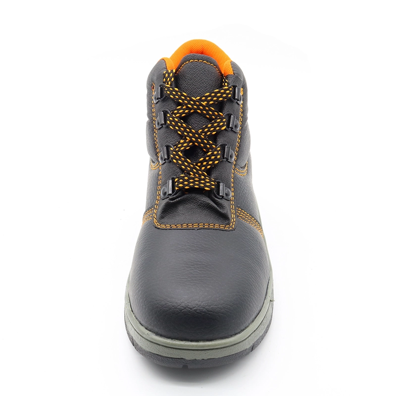 China RB1080 PU upper rubber sole puncture proof iron toe cheap industrial safety shoes for workers manufacturer