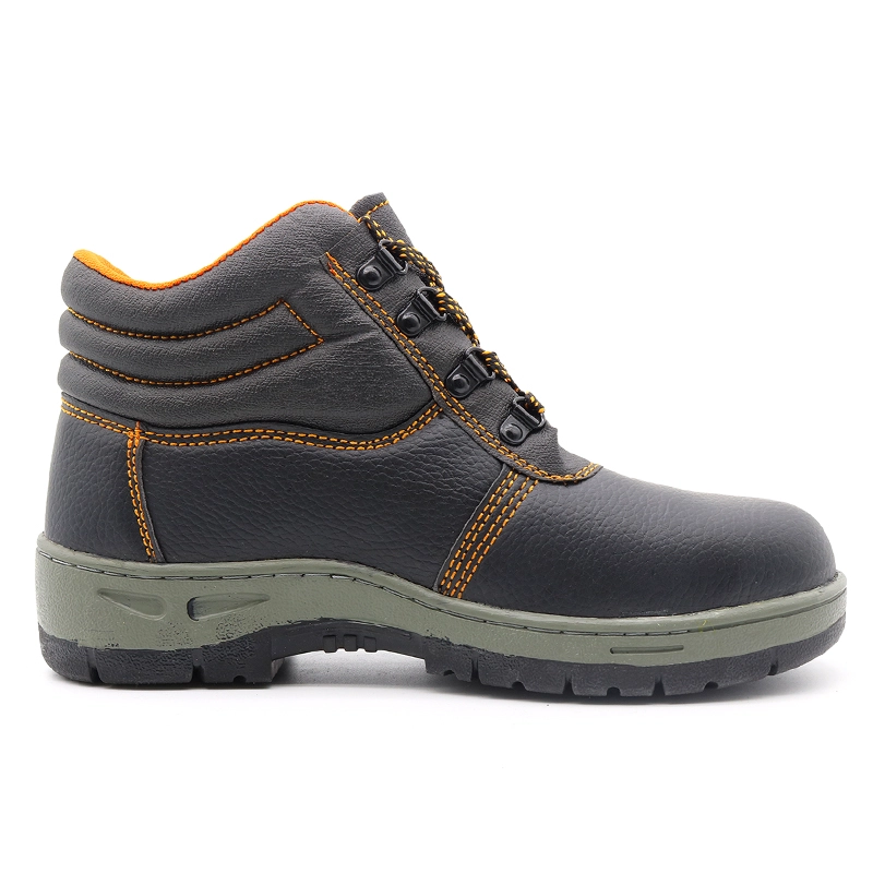 China RB1080 PU upper rubber sole puncture proof iron toe cheap industrial safety shoes for workers manufacturer