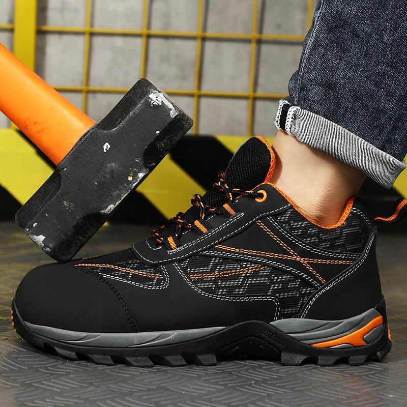 Chine 0270 Anti-dérapant EVA semelle en caoutchouc microfibre cuir léger anti-crevaison chaussures de sécurité en acier pour hommes fabricant