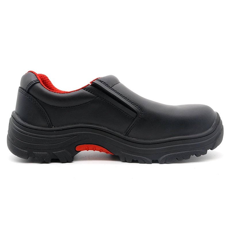 China TM142 Heat resistance rubber sole prevent puncture composite toe men safety shoes without laces manufacturer