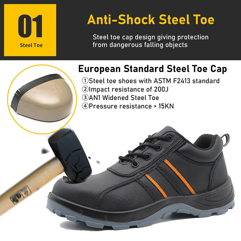 China TM068 Anti slip deltaplus sole prevent puncture steel toe safety shoes for men manufacturer