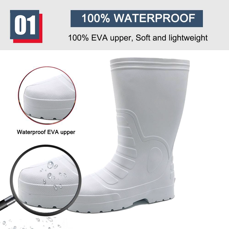 China EB07 Botas de espuma EVA antiderrapantes brancas à prova d'água leves e não seguras fabricante