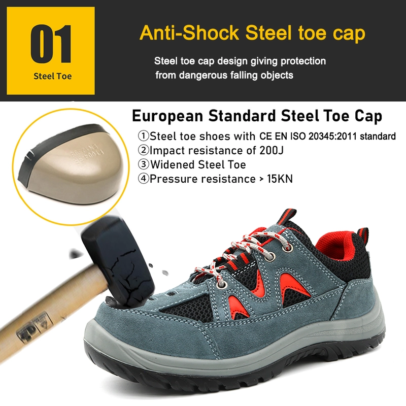 China TM266  Anti slip pu sole puncture proof steel toe sport type safety shoes men manufacturer