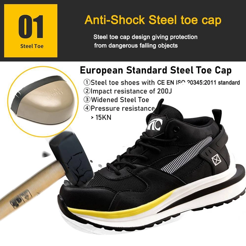 China TM267B Rutschfeste, pannensichere Herren-Sneaker, Sicherheitsschuhe, leichte Stahlkappe Hersteller