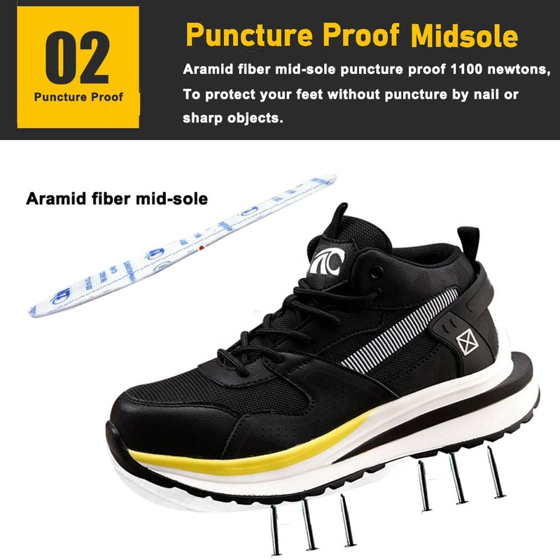 China TM267B Rutschfeste, pannensichere Herren-Sneaker, Sicherheitsschuhe, leichte Stahlkappe Hersteller