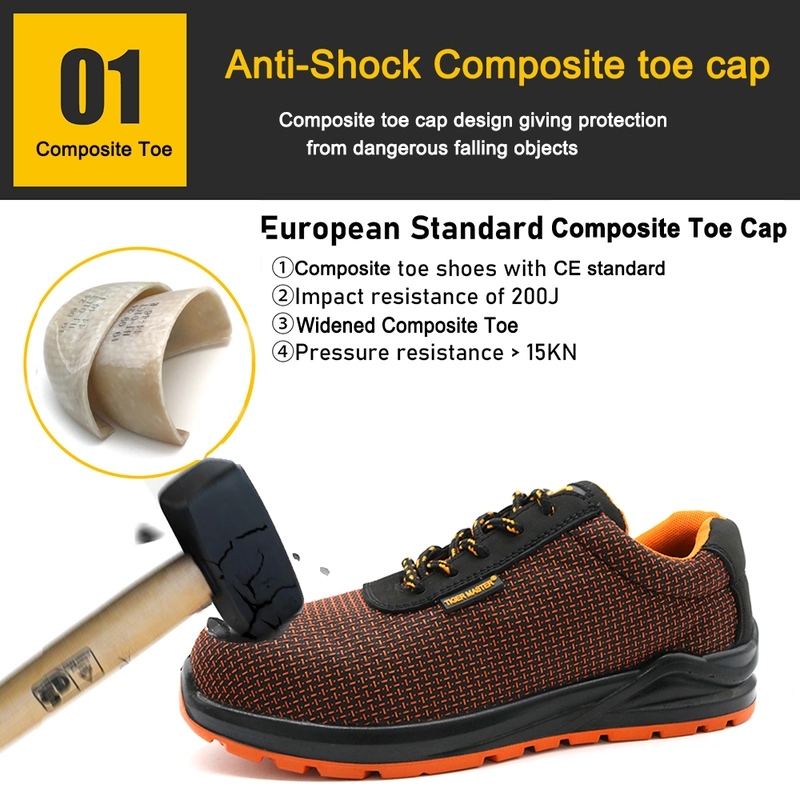 China TM268 New anti slip PU sole sport type safety shoes with composite toe manufacturer