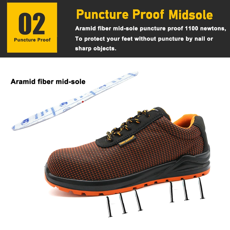 China TM268 New anti slip PU sole sport type safety shoes with composite toe manufacturer