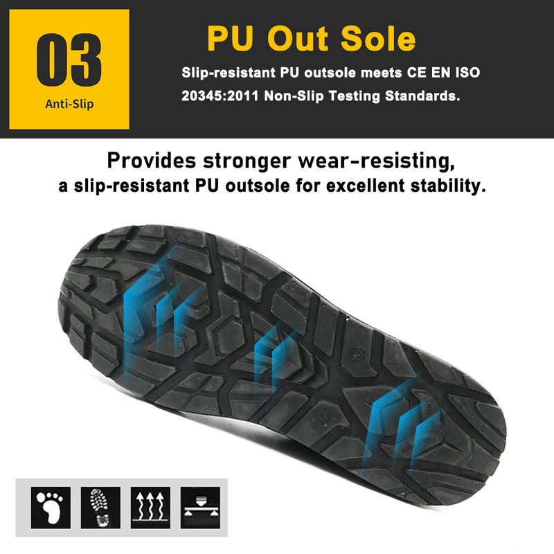 China TM272 Anti slip PU sole KPU upper composite toe safety shoes for women manufacturer