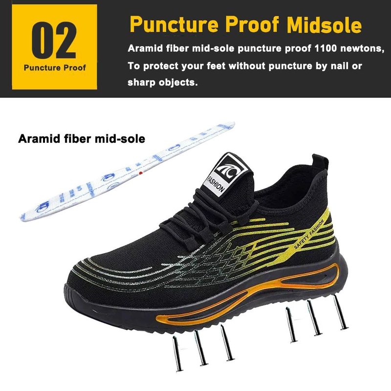 China TM3056 Non slip PU sole light weight steel toe sneaker safety shoes fashion manufacturer