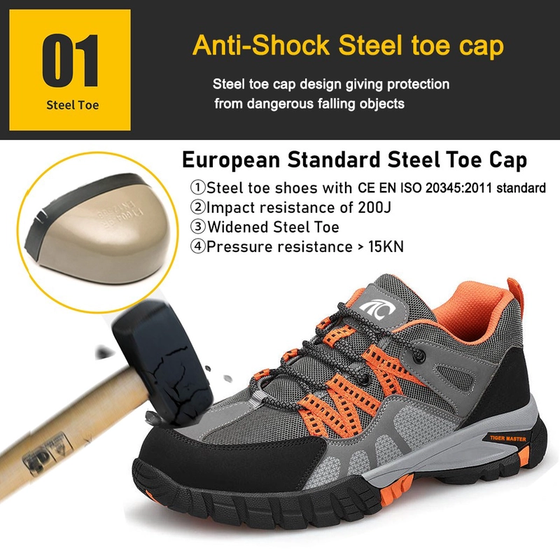 China TM3062 Hot picks olie slipvaste rubberen zool stalen neus mode veiligheidsschoenen werken voor mannen fabrikant