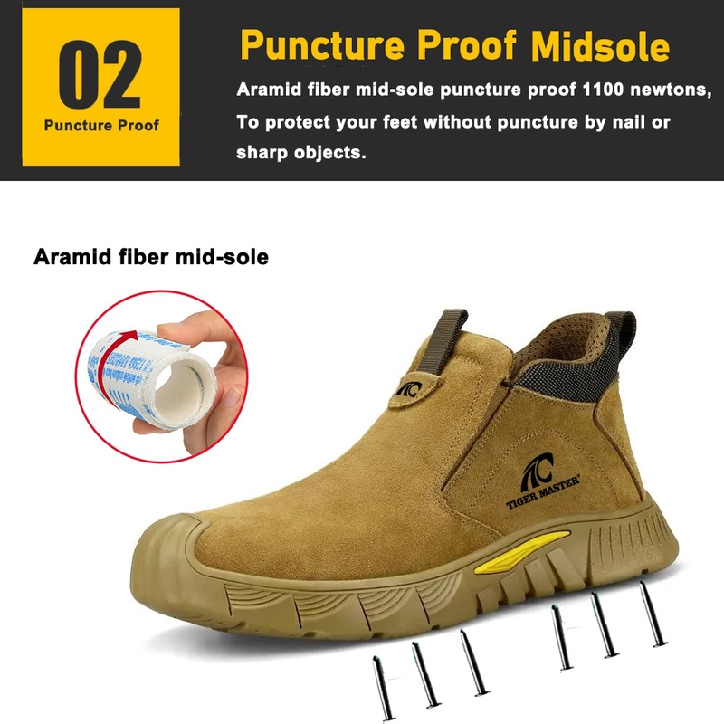 China TM3049 Hot picks anti slip rubber sole steel toe welding safety shoes without laces manufacturer