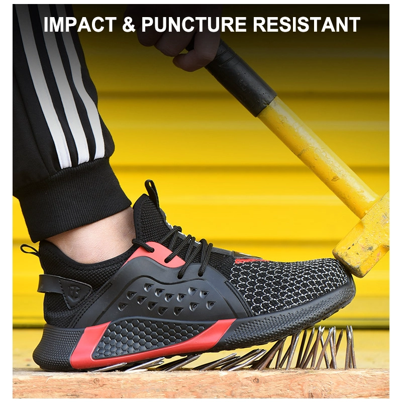 China TM3064 Lightweight anti puncture steel toe soft men women safety shoes sports manufacturer