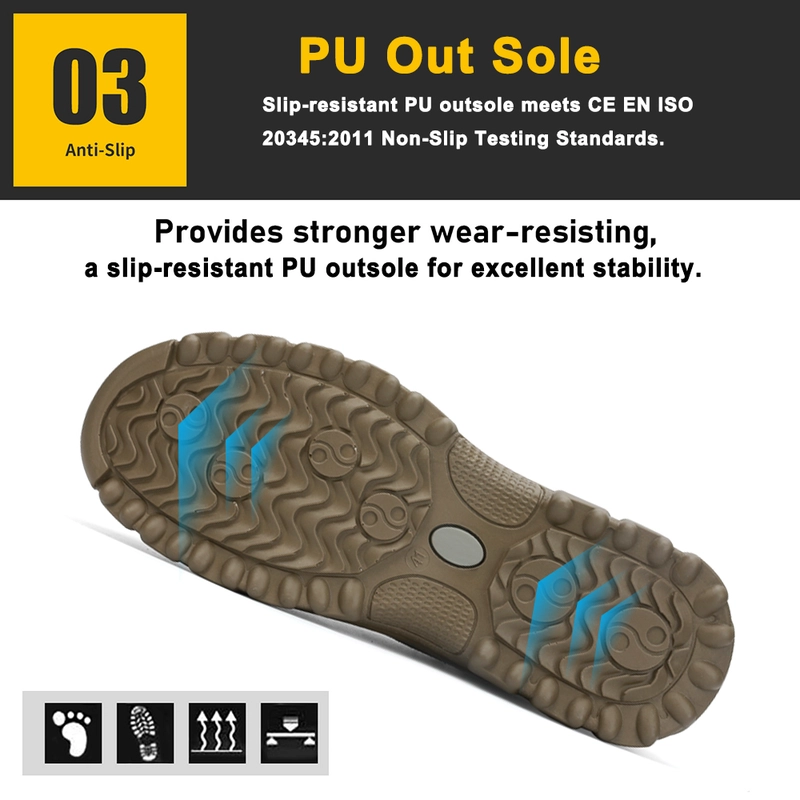 China TM3068 Non slip anti puncture steel toe fashion safety welding shoes without laces manufacturer