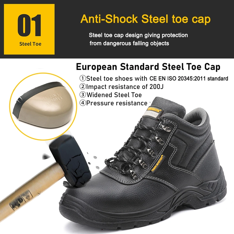 China TM3069 Oil slip resistant puncture proof steel toe safety shoes for construction manufacturer