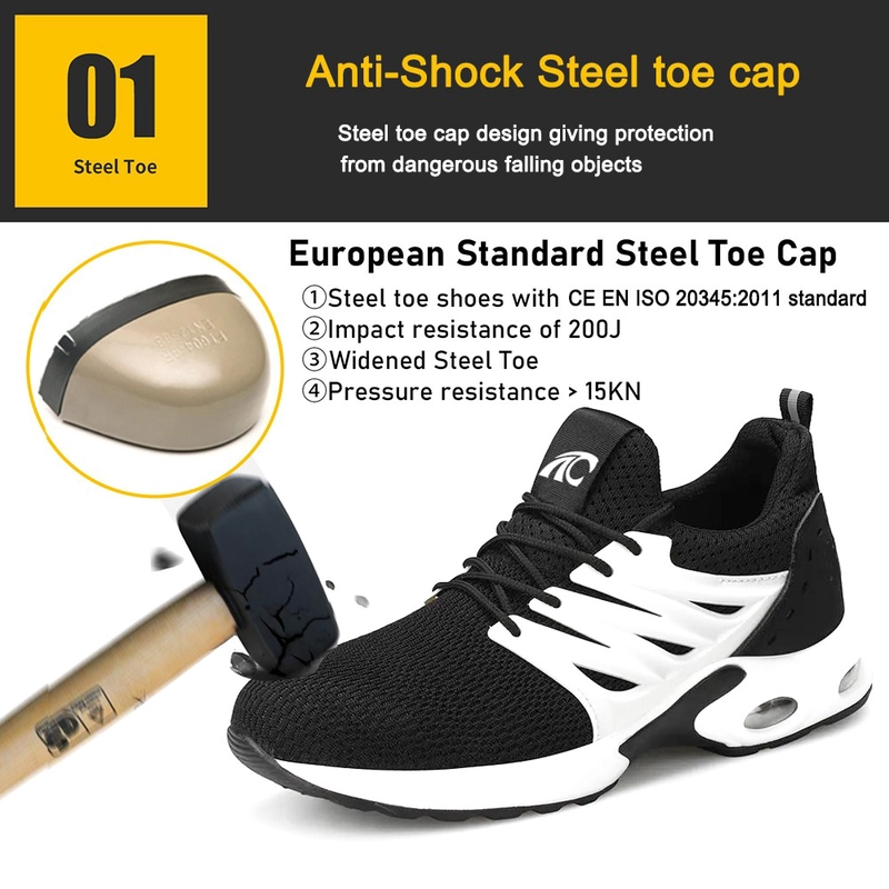 中国 TM3074 防滑轻便防刺穿钢头时尚男式安全鞋 制造商