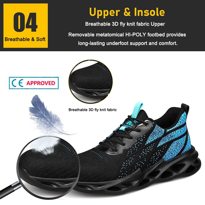 China TM3075 Soft EVA sola leve calçado de segurança esportivo casual com biqueira de aço fabricante