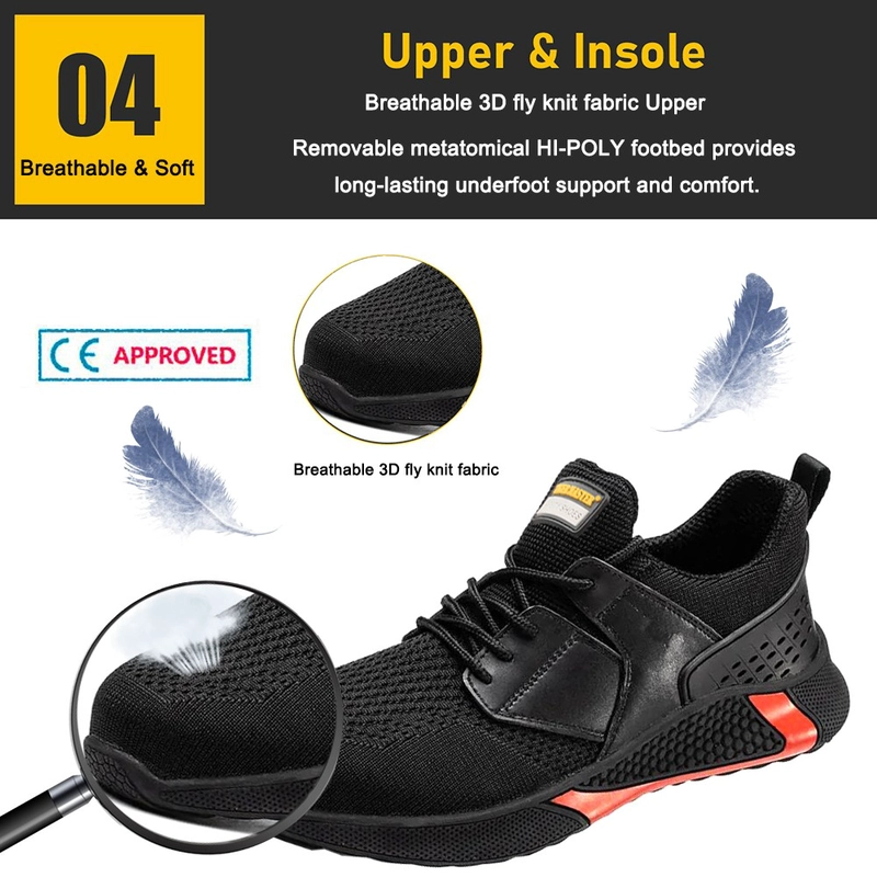 China TM3084 Non slip soft EVA sole light weight sports safety shoes steel toe manufacturer