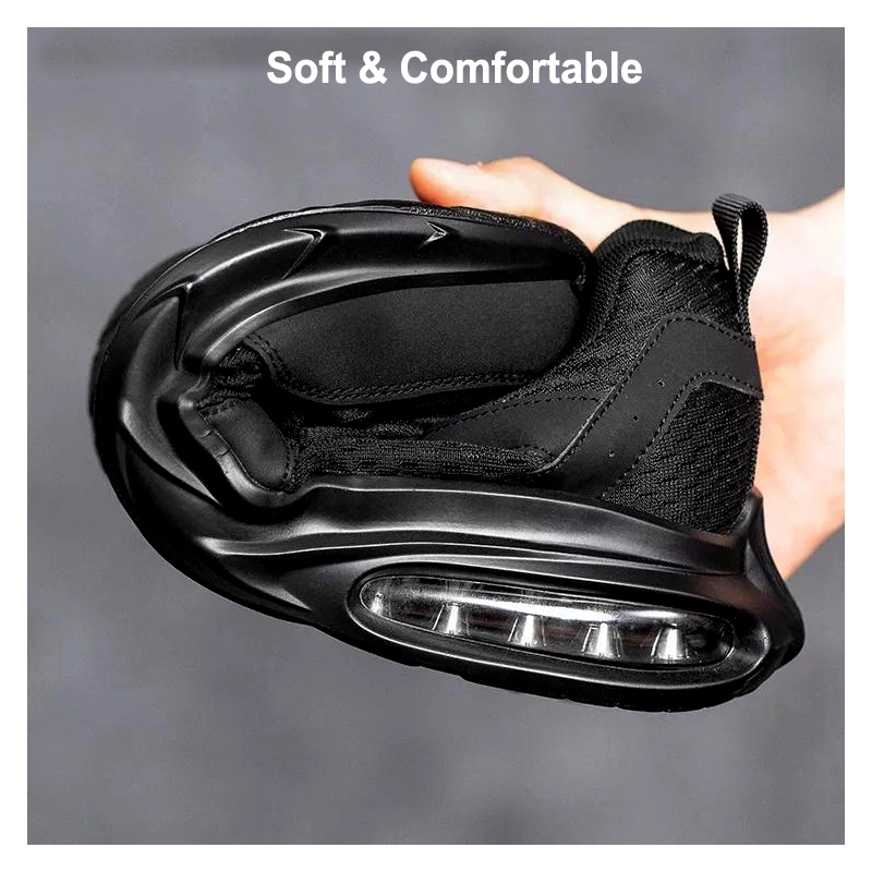 China TM3088 Shock absorber PU sole steel toe sports safety shoes for men light weight manufacturer