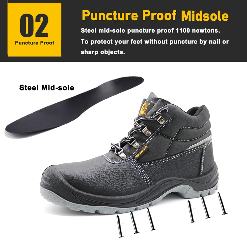 Cina TM008 Scarpe antinfortunistiche industriali da uomo antiforatura, antiscivolo, impermeabili, con punta in acciaio, verificate CE produttore