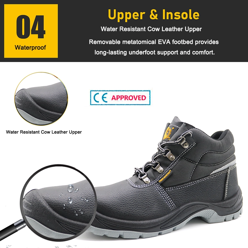Cina TM008 Scarpe antinfortunistiche industriali da uomo antiforatura, antiscivolo, impermeabili, con punta in acciaio, verificate CE produttore