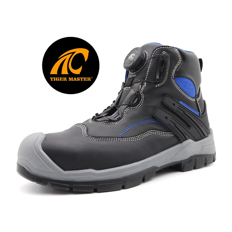 中国 TM174 New anti-slip PU sole nubuck leather puncture proof steel toe safety boots shoes for men - COPY - arei99 制造商