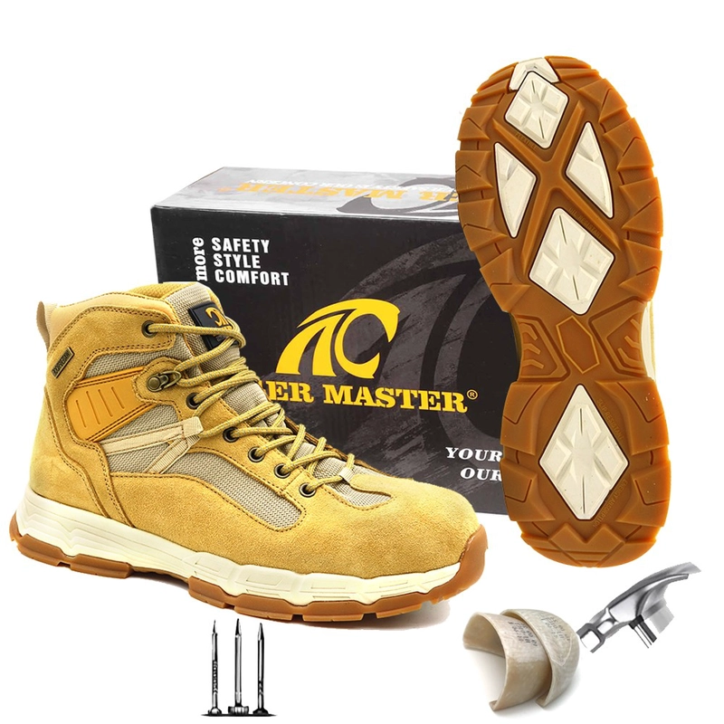 porcelana TM177-1 Nuevos zapatos antideslizantes de fibra de vidrio para caminar a prueba de pinchazos, seguridad para hombres, impermeables fabricante