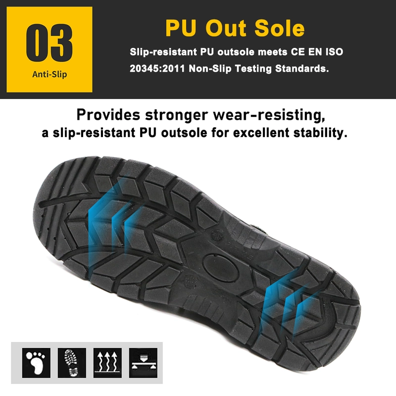 porcelana TM265 Zapatos de seguridad transpirables de verano con punta de acero antideslizantes y a prueba de pinchazos fabricante