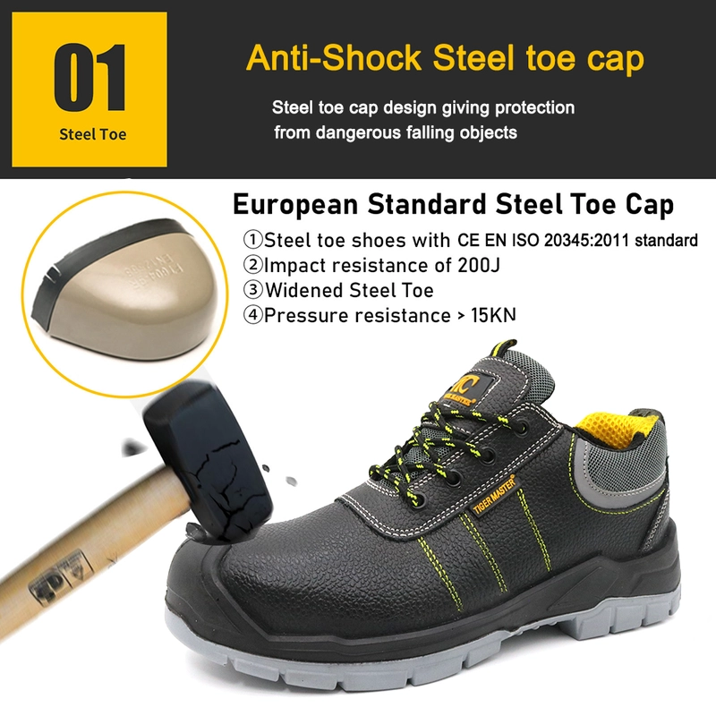 China TM007L New PU sole puncture--proof construction safety work shoes with steel toe manufacturer