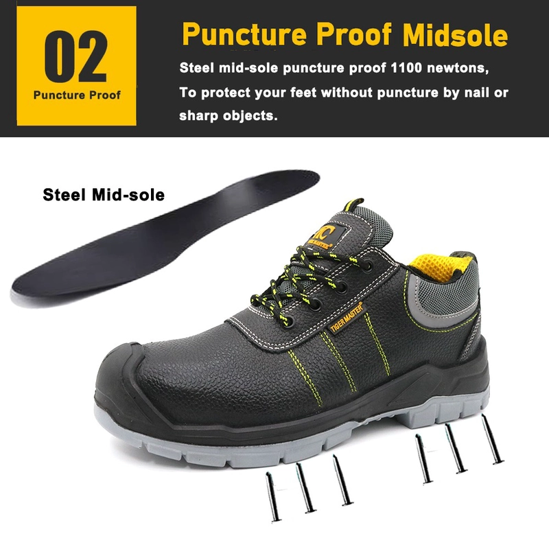 China TM007L New PU sole puncture--proof construction safety work shoes with steel toe manufacturer