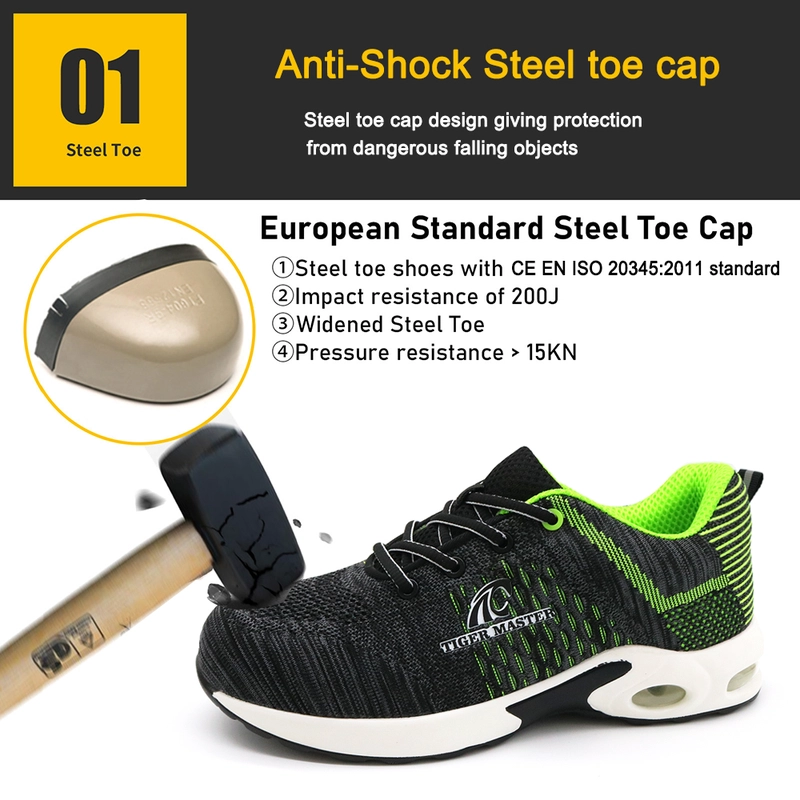 China TM3117 Shock absorber light weight puncture-proof steel toe shoes safety sport manufacturer